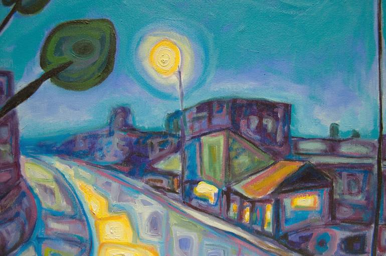 Original Modernism Cities Painting by Boris Subotic