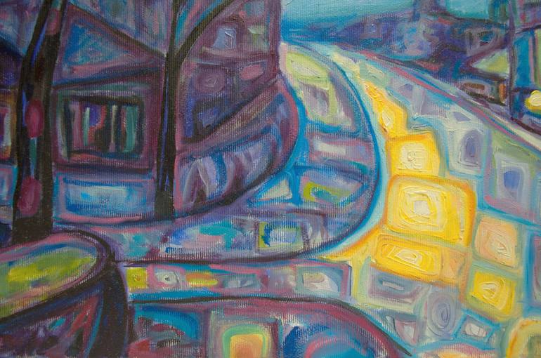 Original Modernism Cities Painting by Boris Subotic