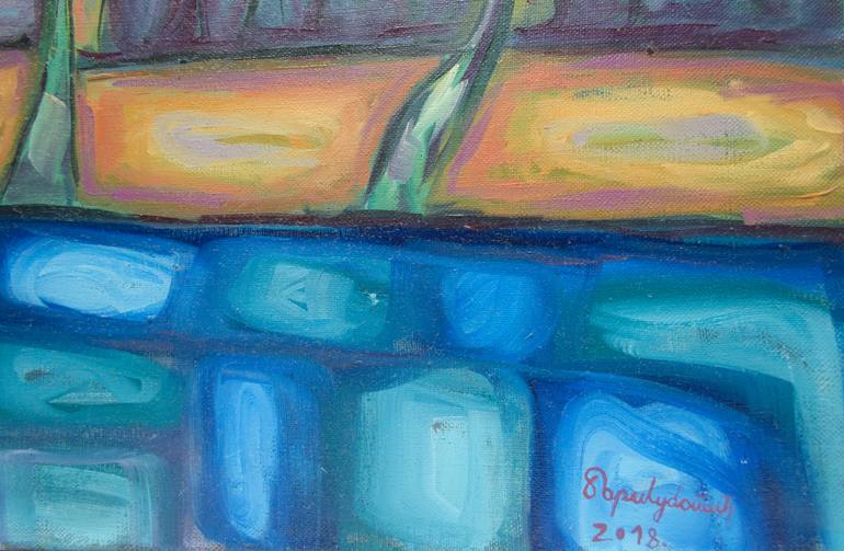 Original Modernism Landscape Painting by Boris Subotic