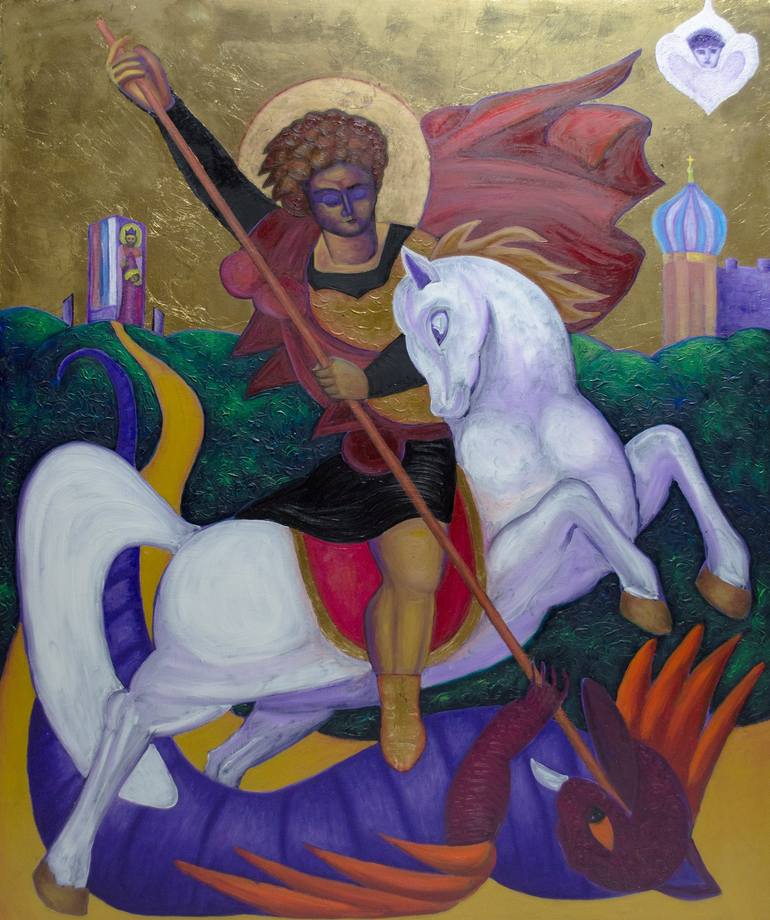 Print of Modern Religion Paintings by Boris Subotic
