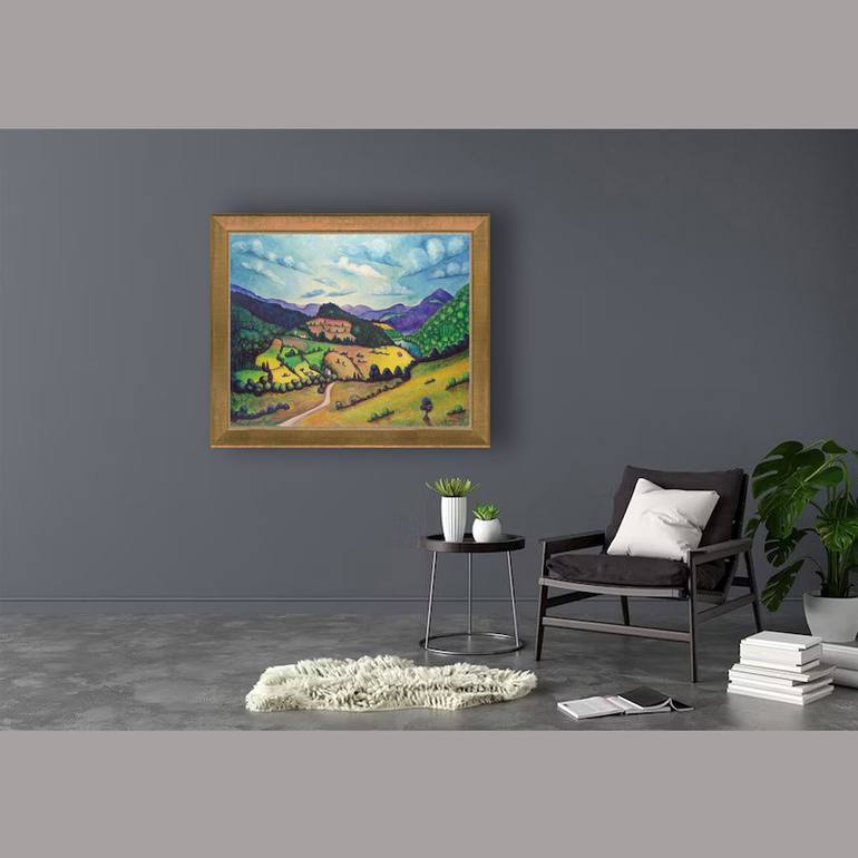 Original Impressionism Landscape Painting by Boris Subotic