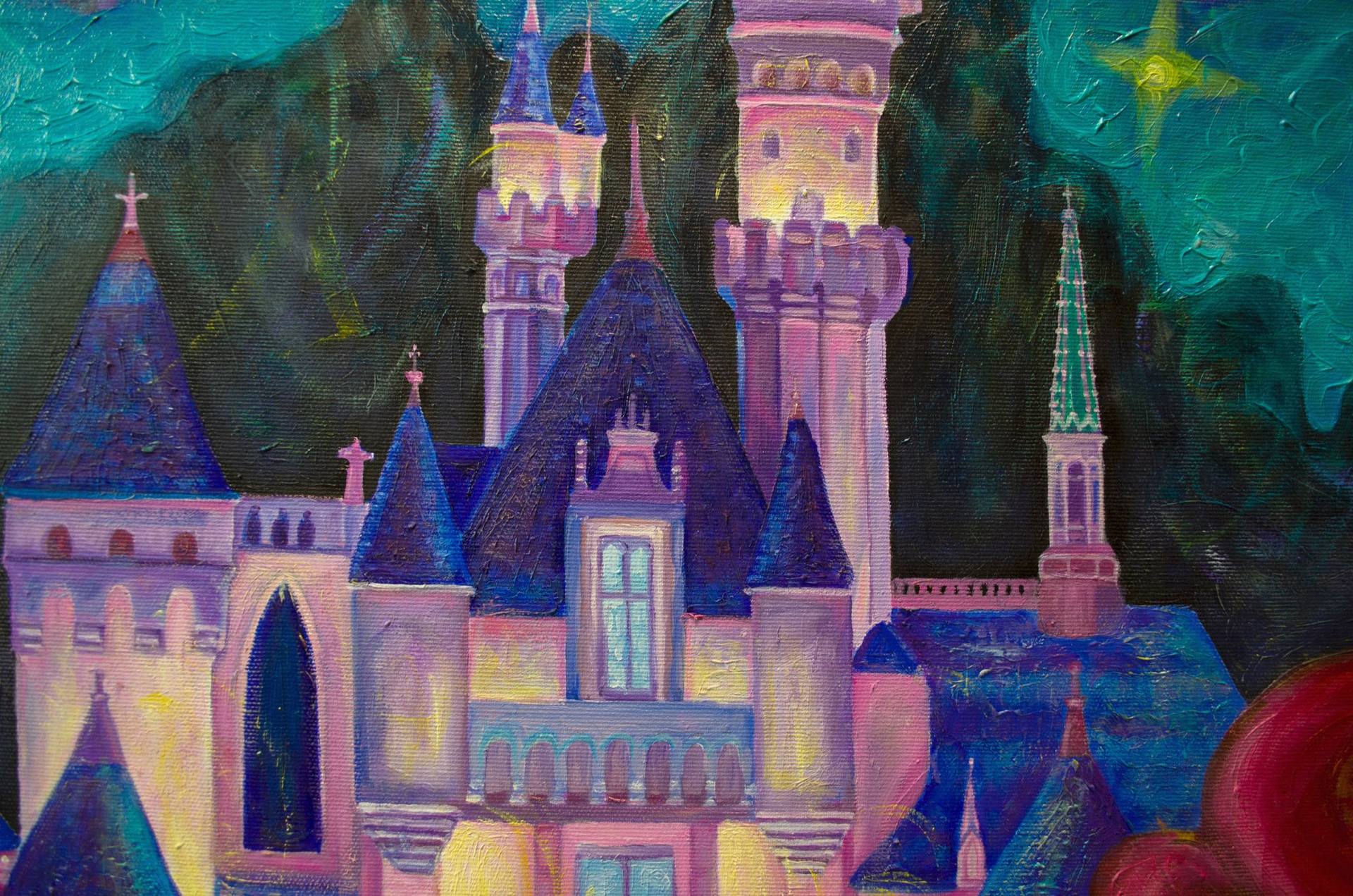 Disneyland Sleeping Beauty's Castle Disney Art -   Disney  illustration, Disney castle drawing, Disney paintings