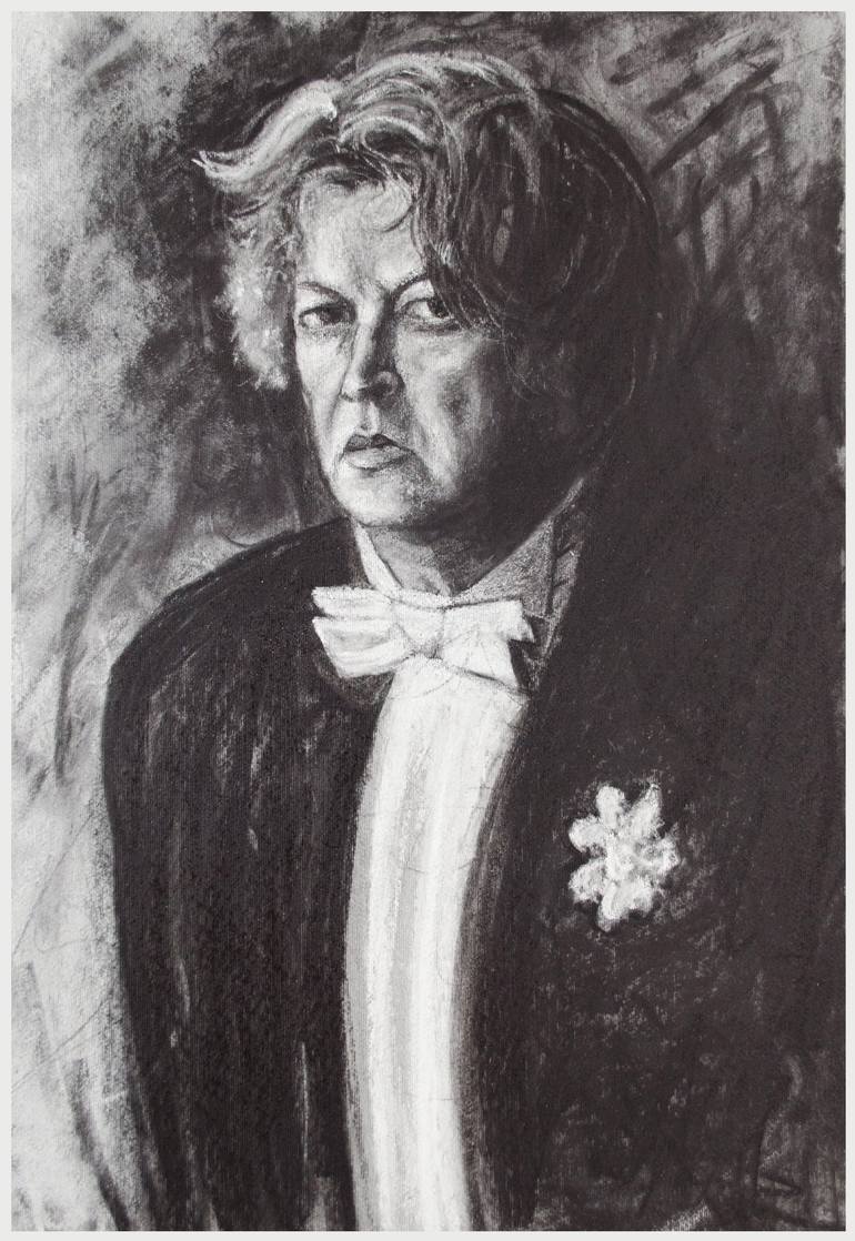 Original Modern Portrait Drawing by Boris Subotic