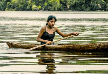 Girl in boat on Rio Dulce - Limited Edition 50 of 50 thumb
