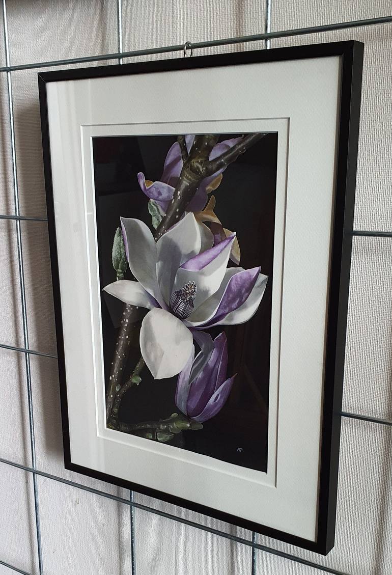 Original Figurative Floral Painting by Mieke Van Thiel