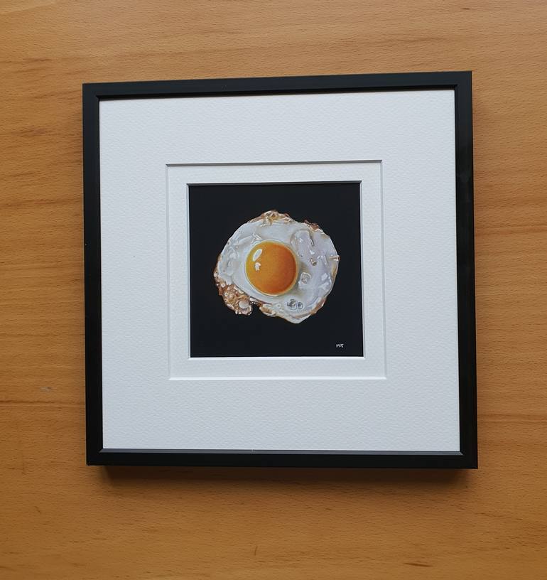 Fried egg Painting by Mieke van Thiel | Saatchi Art