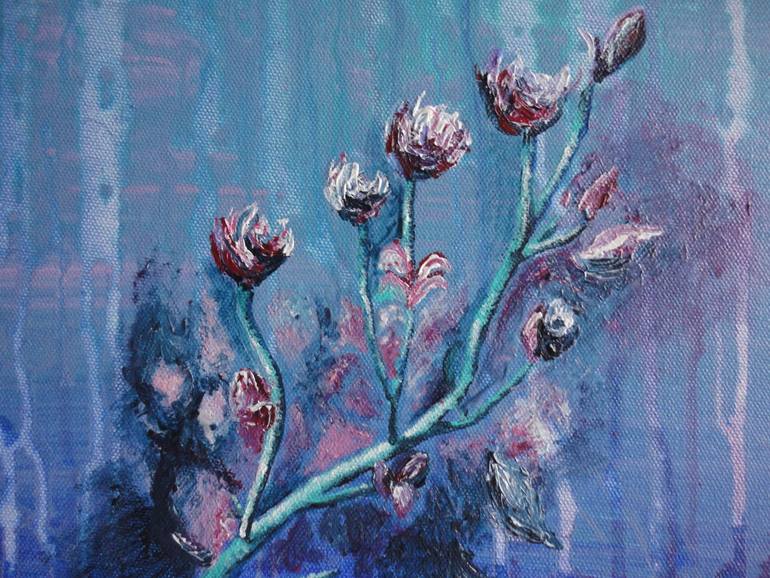 Original Abstract Botanic Painting by Claire Townsend