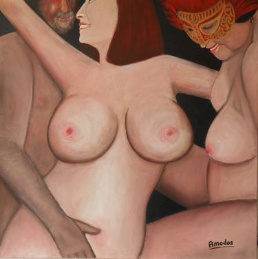 Print of Figurative Erotic Paintings by Hans Groeger