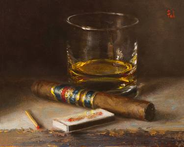 Cigar & Glass of Whiskey thumb