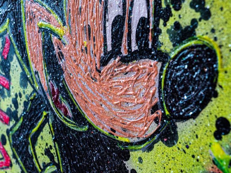 Original Art Deco Cartoon Painting by Jogis Art