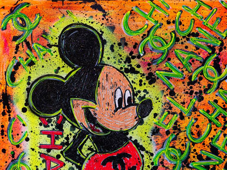 Original Art Deco Cartoon Painting by Jogis Art