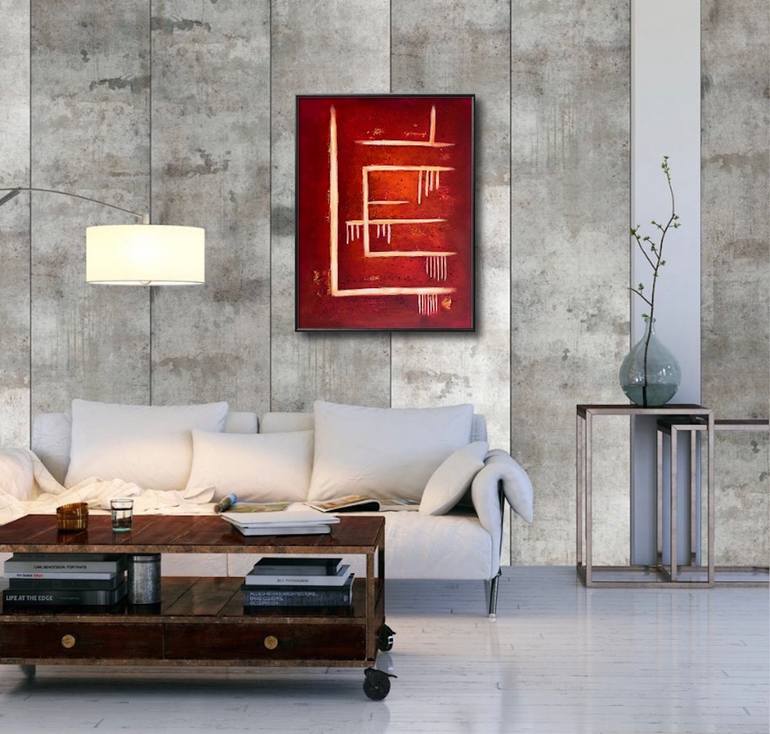 Original Abstract Expressionism Abstract Painting by Aida Bell