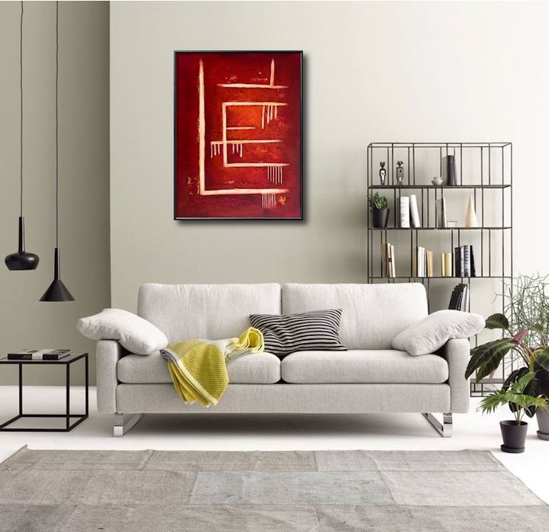 Original Abstract Expressionism Abstract Painting by Aida Bell
