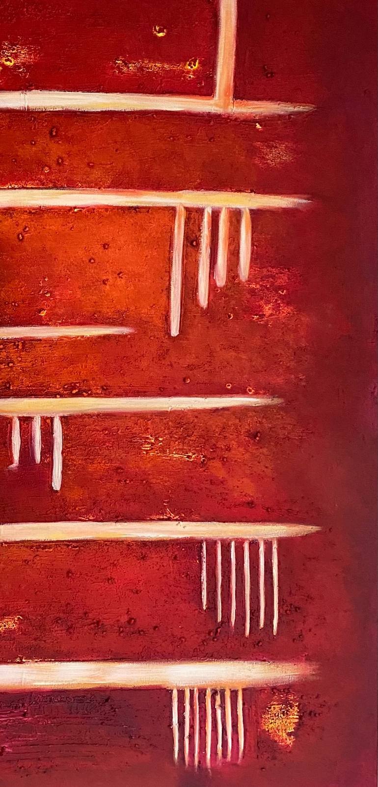 Original Abstract Expressionism Abstract Painting by Aida Bell