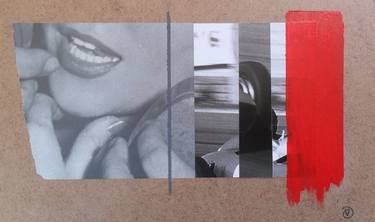 Original Expressionism Erotic Collage by Messias Vertelli