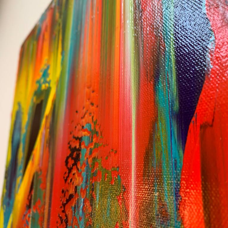 Original Abstract Expressionism Abstract Painting by Tony Seker