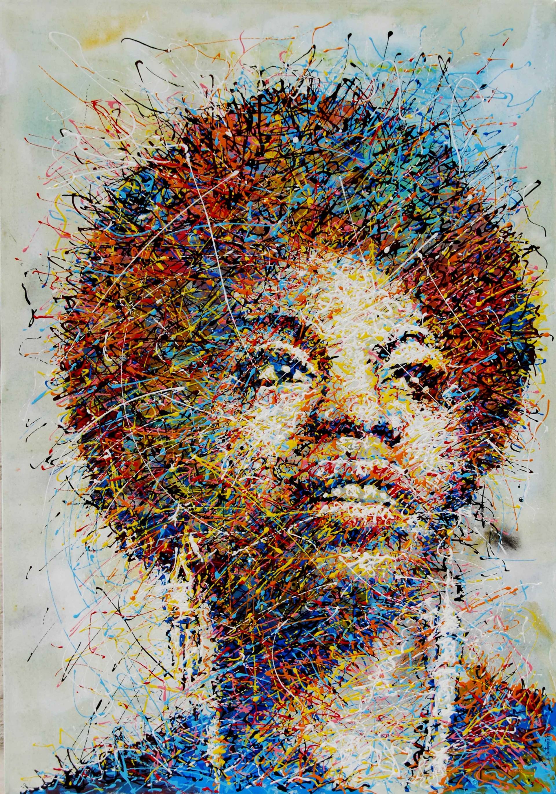 NINA SIMONE Painting by Antonio Montanaro | Saatchi Art