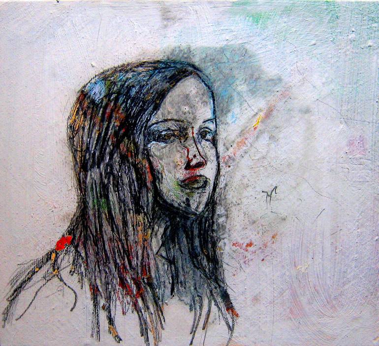 Cristine F Painting by Davide Scutece | Saatchi Art