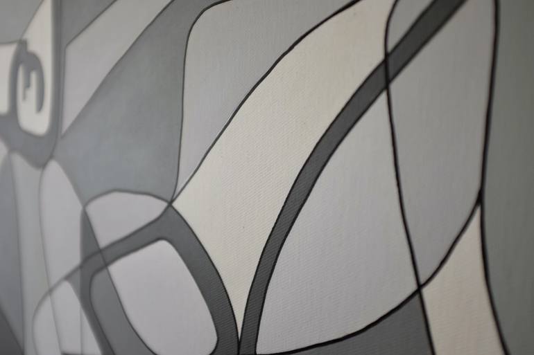 Original Art Deco People Painting by Jeanluc Feugeas