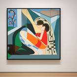 Les amants - 140 cm x 140 cm by JeanLuc Feugeas