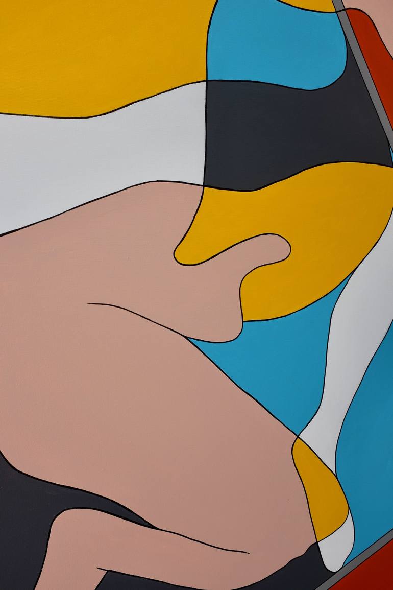 Original Art Deco Men Painting by Jeanluc Feugeas