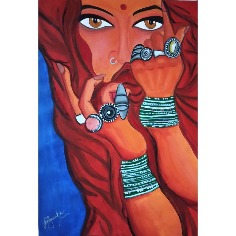 Original Expressionism Abstract Painting by Priyanka Mohanty