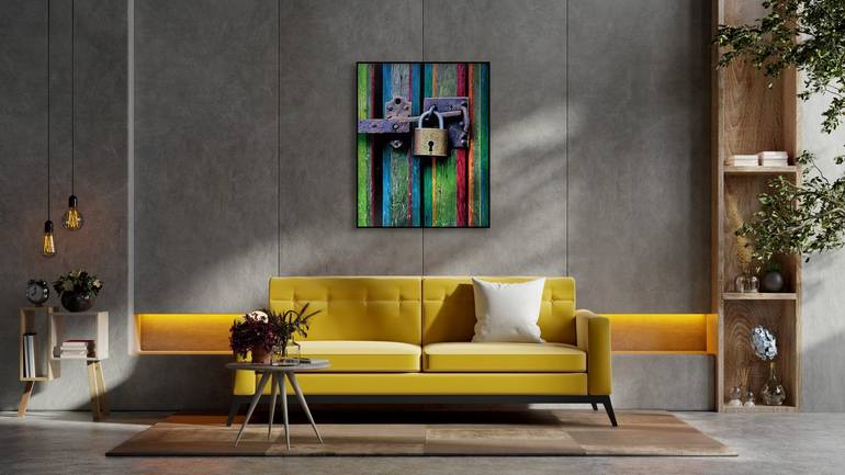 Original Abstract Architecture Painting by Sandro Chkhaidze