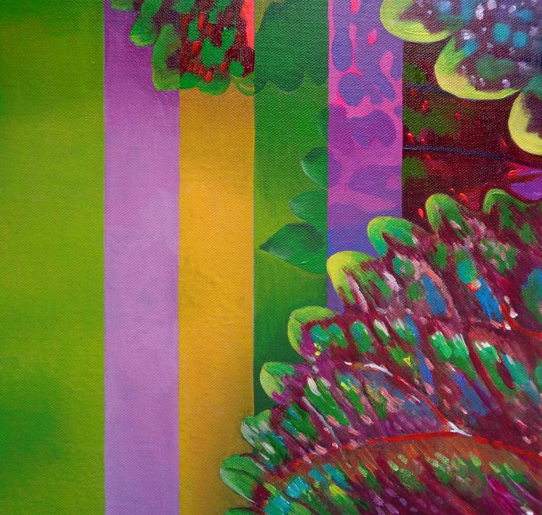 Original Abstract Expressionism Floral Painting by Sandro Chkhaidze