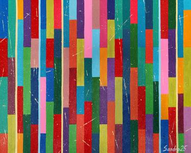 Original Pop Art Abstract Paintings by Sandro Chkhaidze
