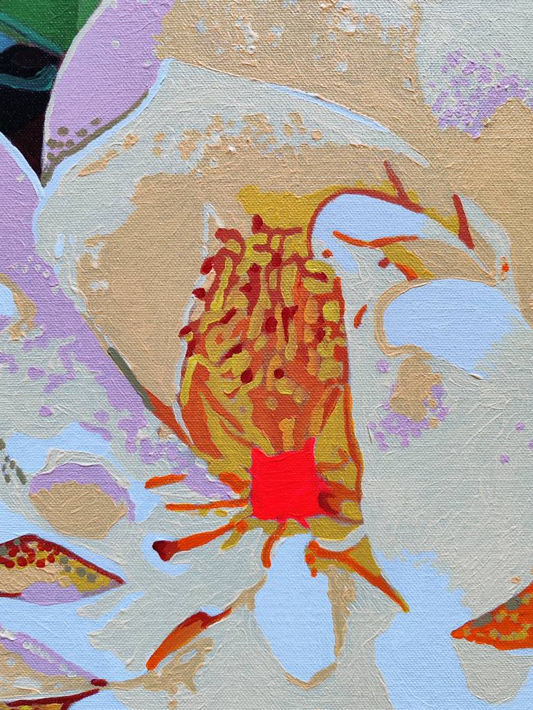 Original Abstract Floral Painting by Sandro Chkhaidze