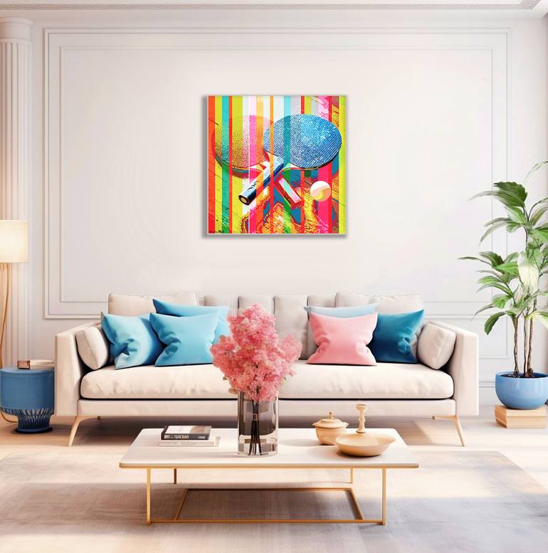 Original Abstract Still Life Painting by Sandro Chkhaidze