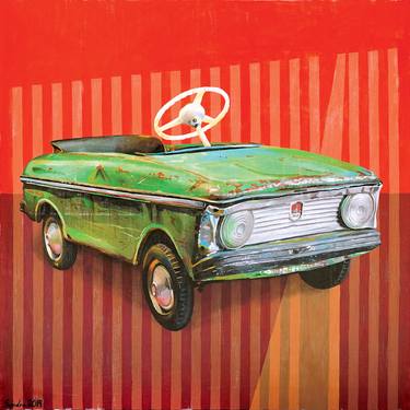 Original Pop Art Car Paintings by Sandro Chkhaidze