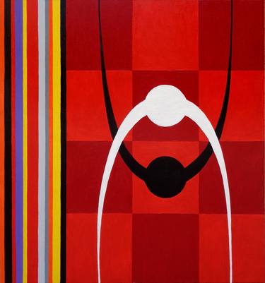 Original Art Deco Abstract Paintings by Sandro Chkhaidze