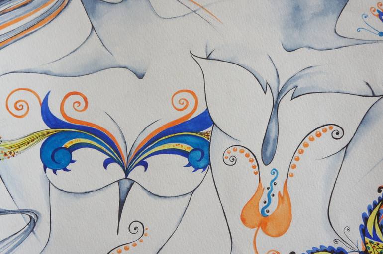 Original Art Deco Women Painting by Iryna Tatur