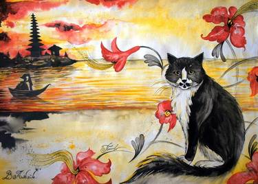 Original Cats Drawings by Iryna Tatur