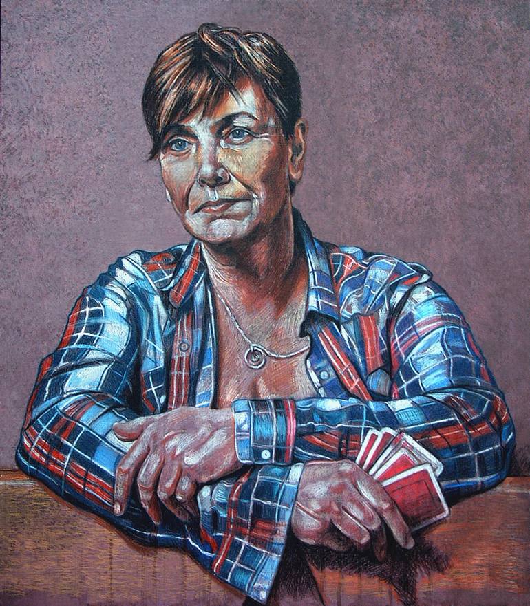 Original Figurative People Painting by John Dulieu