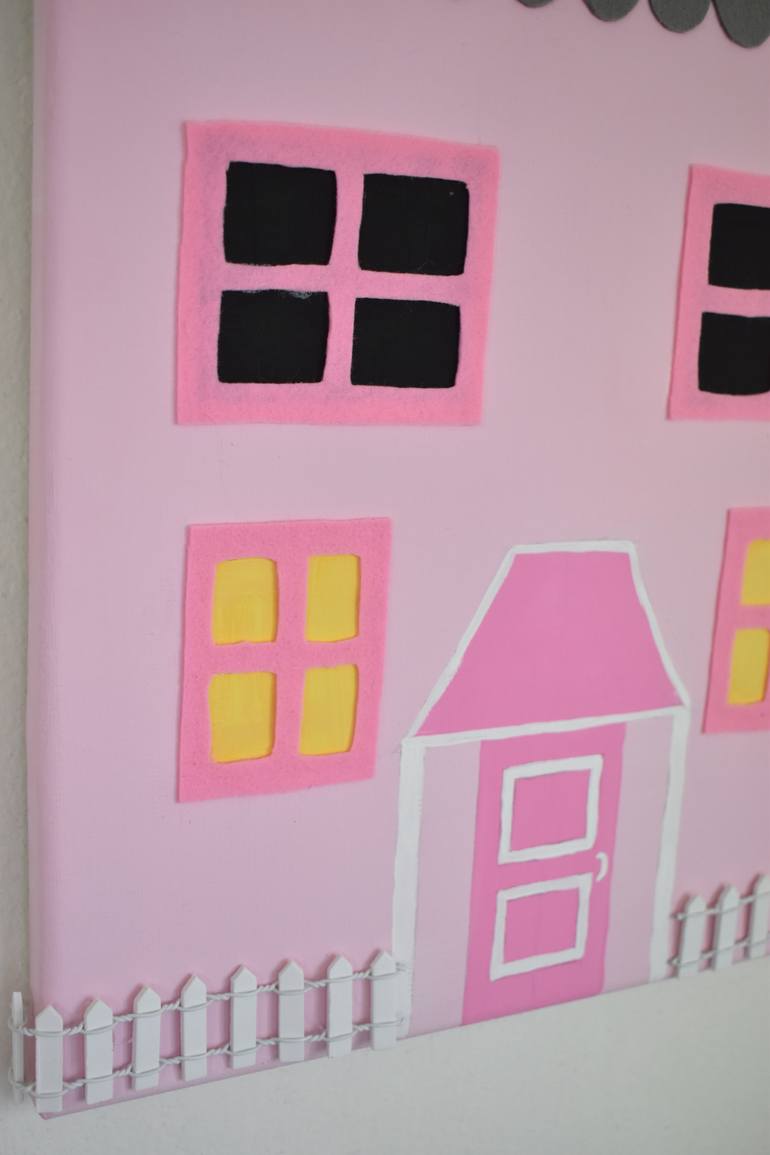 Original Folk Home Painting by Emily Veldman