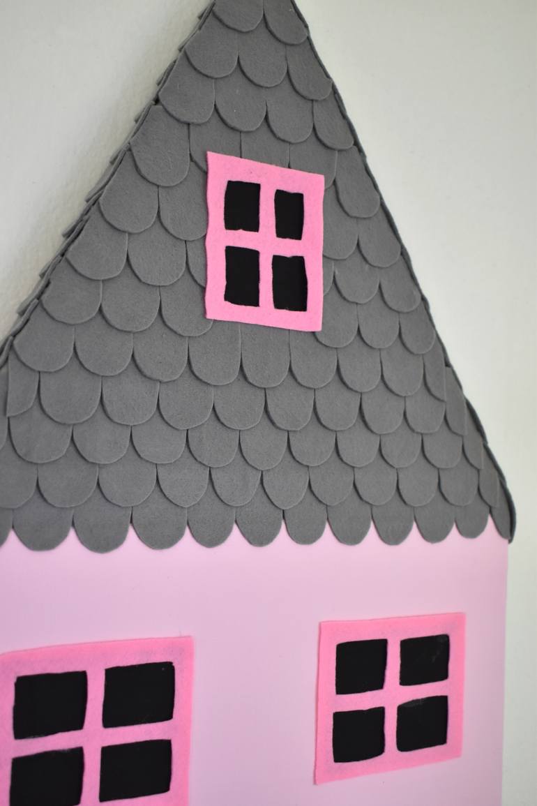 Original Folk Home Painting by Emily Veldman