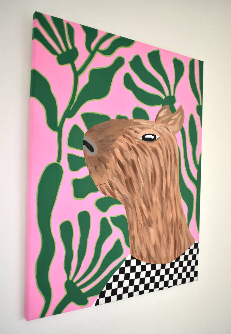 Original Folk Animal Painting by Emily Veldman