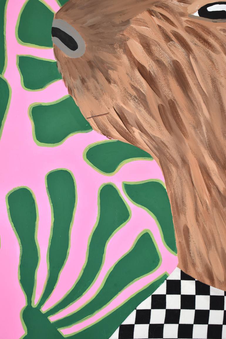 Original Folk Animal Painting by Emily Veldman