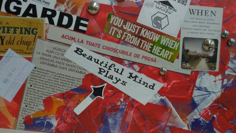 Original Abstract Expressionism Abstract Painting by Viorel Costea