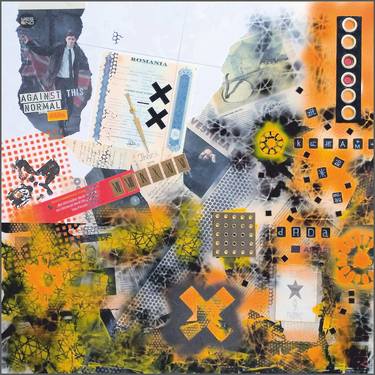 Original Abstract Expressionism Abstract Paintings by Viorel Costea
