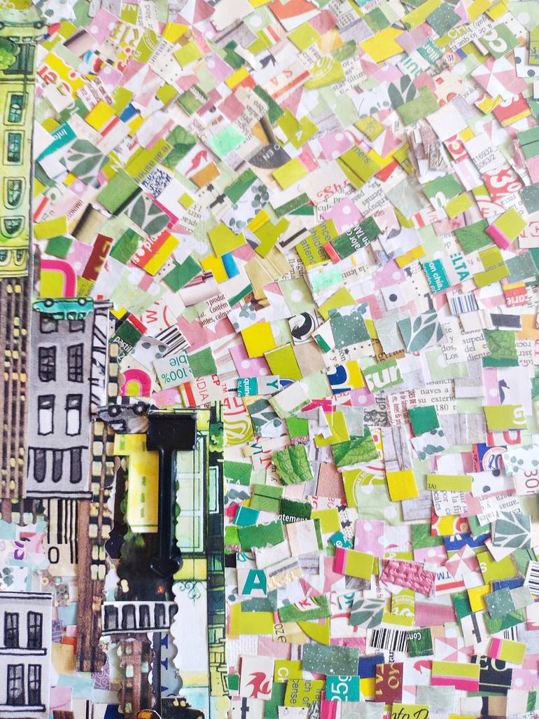 Original Cities Collage by Nina Papel