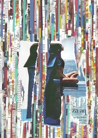 Original Pop Art Fantasy Collage by Nina Papel