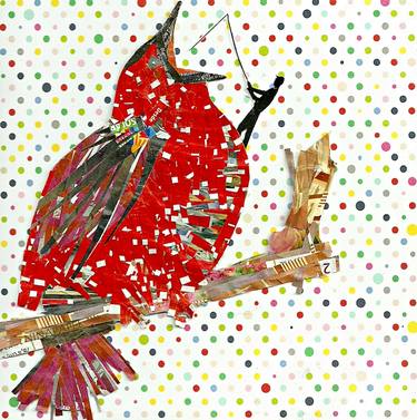 Original Animal Collage by Nina Papel