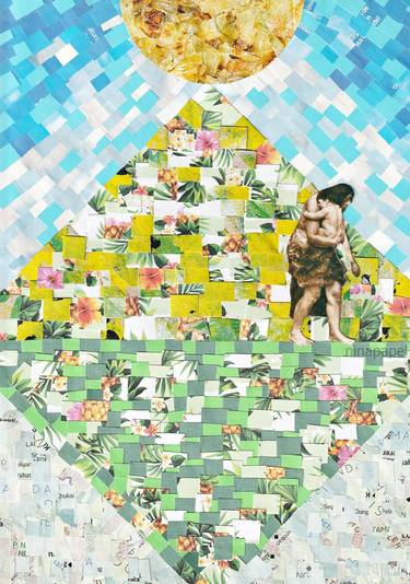 Print of Children Collage by Nina Papel