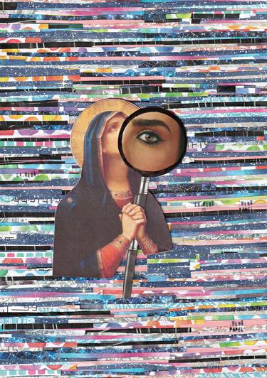 Print of Dada Religion Collage by Nina Papel