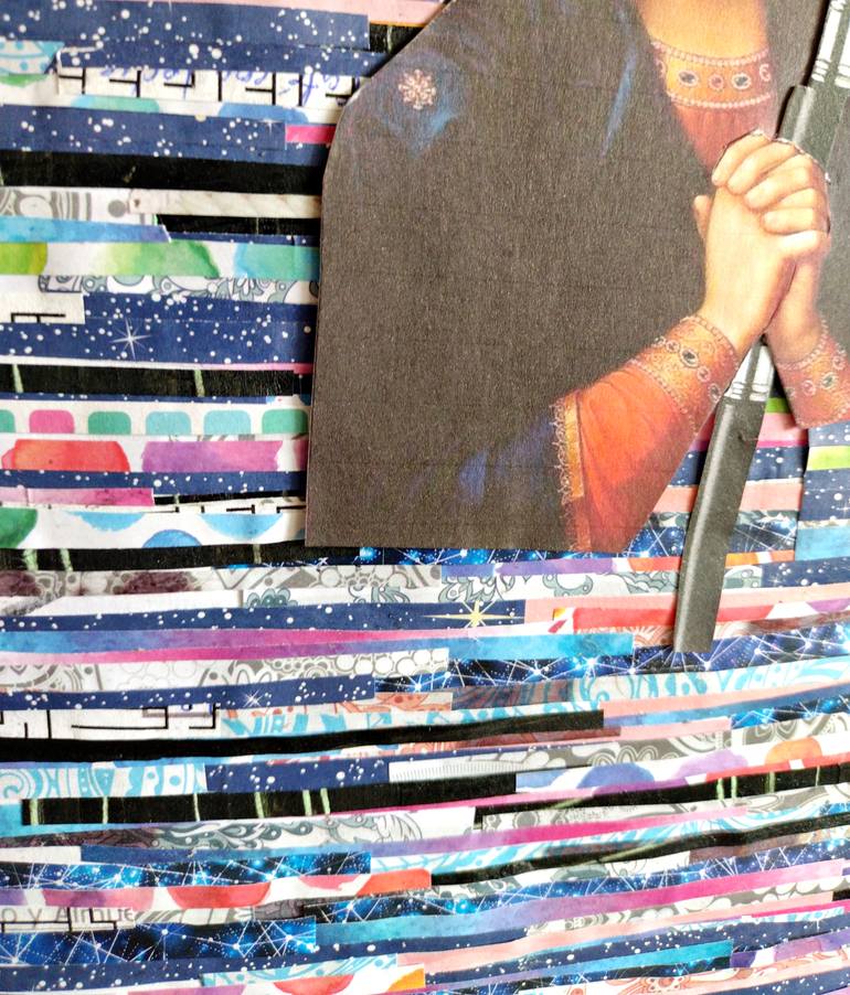 Original Dada Religion Collage by Nina Papel
