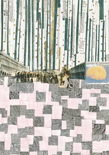 Original Landscape Collage by Nina Papel