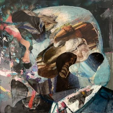 Original Abstract Portrait Painting by Dan Sala
